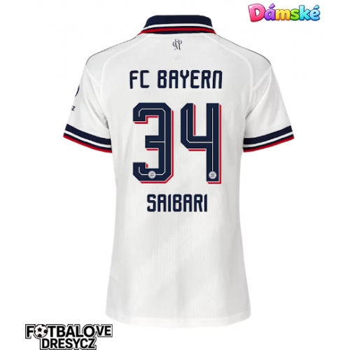 Bayern Munich Ismael Saibari #34 Dámské Venkovní Dres 2026-27 Krátký Rukáv Bayern Munich Ismael Saibari #34 Dámské Venkovní Dres 2026-27 Krátký Rukáv